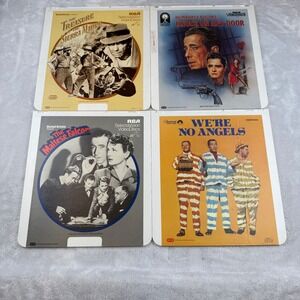 RCA SelectaVision VideoDiscs Lot: Bogart, Huston,‎ We're No Angels, CED Movies
